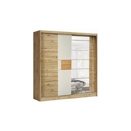 Dulap AVANTGARDE AV2-20, stejar artisan/casmir, PAL, cu 2 usi, 200x59x215 cm
