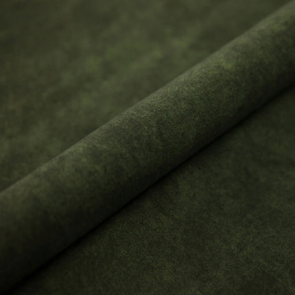 Coltar bucatarie BANCO, sezlong stanga, stofa catifelata verde inchis - Whisper 11, Gama Premium, 213x164x89 cm