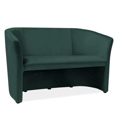 Canapea TM-2, stofa catifelata verde - Bluvel 78, 126x60x76 cm