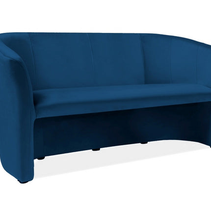 Canapea TM-3, stofa catifelata albastru inchis - Bluvel 86, 160x60x76 cm