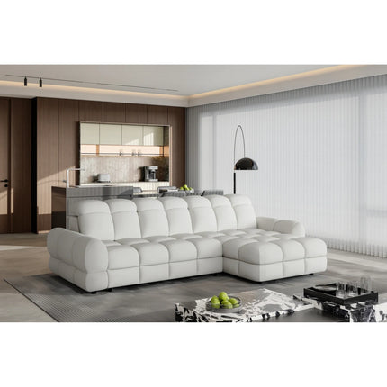 Coltar TOLLO MINI extensibil, personalizabil, cu lada depozitare, 283x172x106 cm