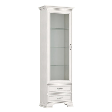 Vitrina TIFFANY II, crem, PAL laminat, 69x40x212 cm