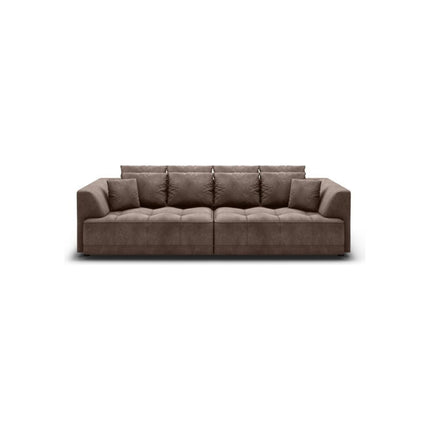 Canapea TIGA, stofa catifelata albastru - Salvador 11, cu reglaj electric, 302x136x88/72 cm