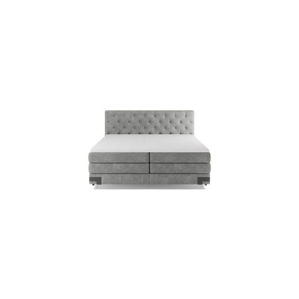 Pat GODIN 140 boxspring, personalizabil, 2 lazi depozitare, cu saltele si topper 5 cm