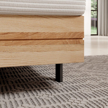 Pat boxspring NEBIA 180x200, personalizabil, cu saltele, topper si lada pentru depozitare