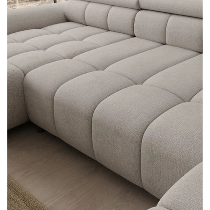 Coltar ALVIN XL, personalizabil, cu reglaj electric si tetiere reglabile, 393x205x97 cm