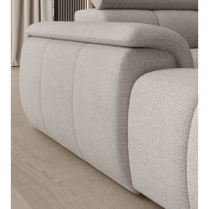 Coltar ALVIN XL, personalizabil, cu reglaj electric si tetiere reglabile, 393x205x97 cm
