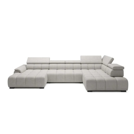 Coltar ALVIN XL, personalizabil, cu reglaj electric si tetiere reglabile, 393x205x97 cm