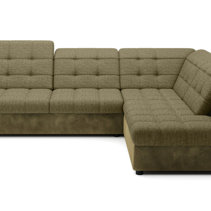 Coltar extensibil INFINITY L, personalizabil, lada depozitare, tetiere reglabile, 280x216x81/93 cm