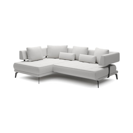 Coltar GIOTTO, personalizabil, adancimea reglabila electric, 242x176x75/85 cm
