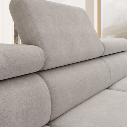 Coltar extensibil OTIS, personalizabil, cu lada depozitare si tetiere reglabile, 276x218x97 cm