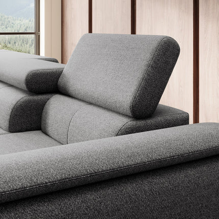 Coltar extensibil DENVER L, personalizabil, cu lada depozitare, 288x218x94 cm