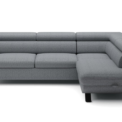 Coltar extensibil RAVEN L, personalizabil, cu lada depozitare, 257x198x92 cm