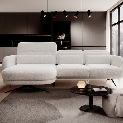 Coltar BARILLO S, personalizabil, cu reglaj electric si tetiere reglabile, 261x170x97 cm