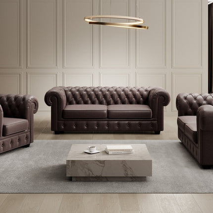 Canapea CHESTERFIELD 3, personalizabil, 206x96x77 cm