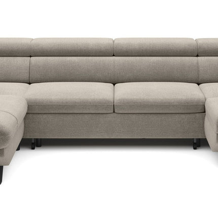 Coltar extensibil RAVEN XL, personalizabil, cu lada depozitare, 334x198x92 cm