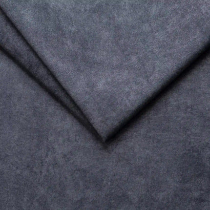 Coltar MURILLO L, sezlong stanga, stofa catifelata gri antracit - Whisper 18, reglaj electric, tetiere reglabile, lada depozitare, 261x218x87/100 cm