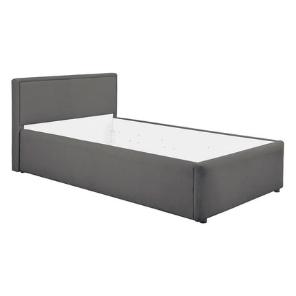 Cadru pat NEDIN 90x200, stofa clasica gri inchis - Maya 21