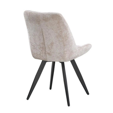 Scaun ART, bej/negru, stofa/metal, 65x56x86 cm