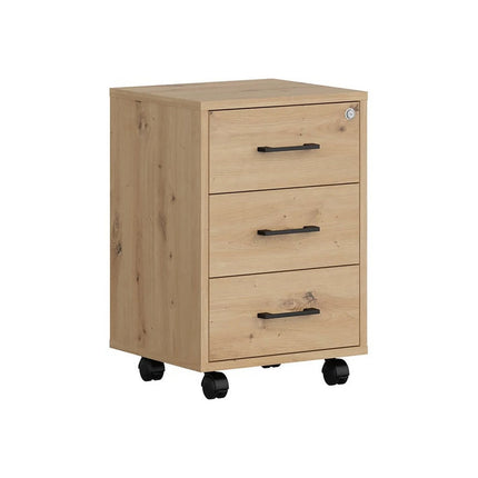 Comoda SPACE OFFICE, stejar artisan, PAL laminat, 42x37x63 cm