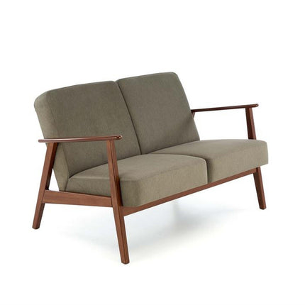 Canapea MILANO 2S, stofa catifelata verde olive - Castel 39, 120x77x77 cm