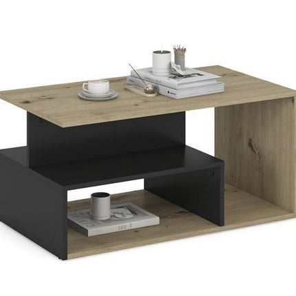 Masuta cafea IVA, stejar artisan/negru, PAL laminat, 90x51x43 cm