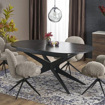 Masa extensibila SANDRO, negru, 180/240x100x76 cm