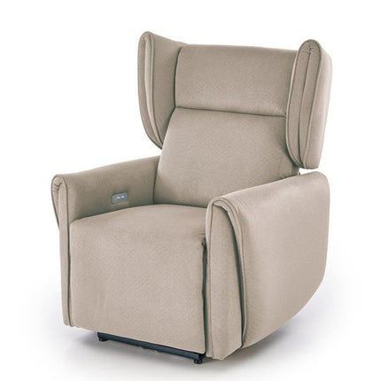 Fotoliu recliner GELATO, bej, stofa clasica, 83x91/161x95/109 cm