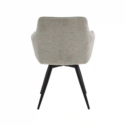 Scaun BALLO, bej deschis/negru, stofa clasica/metal, 56x45x84 cm