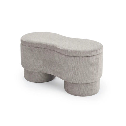 Bancheta VIVA, gri, stofa clasica, 95x45x47 cm