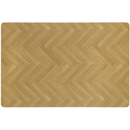 Masa BERTO, stejar/negru, 120x80x77 cm