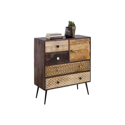 Comoda TAMANI, stejar, lemn, 80x35x90 cm