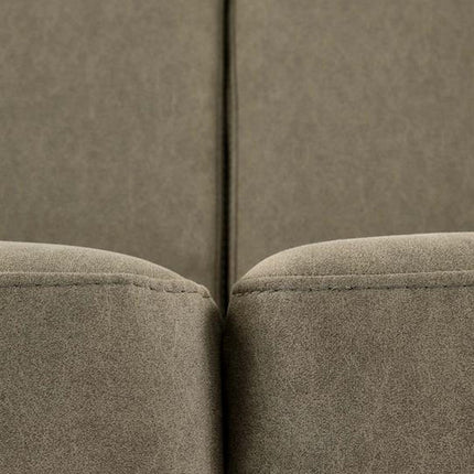 Canapea MILANO 2S, stofa catifelata verde olive - Castel 39, 120x77x77 cm