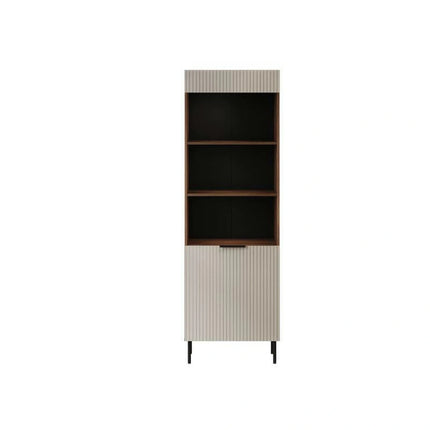Biblioteca ALMERA TYP3, nuc/casmir, PAL laminat, 60x42x185 cm