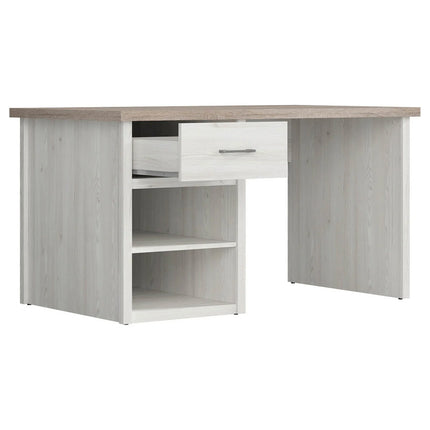 Birou LUCA JUZI, zada sibiu deschis/stejar sonoma, PAL laminat, 141x81x77 cm