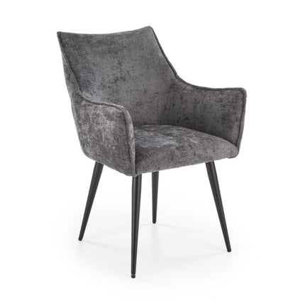 Scaun K559, gri/negru, stofa clasica/metal, 60x59x85 cm
