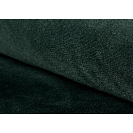Canapea KIER 2, stofa catifelata verde/fag, 136x75x90 cm