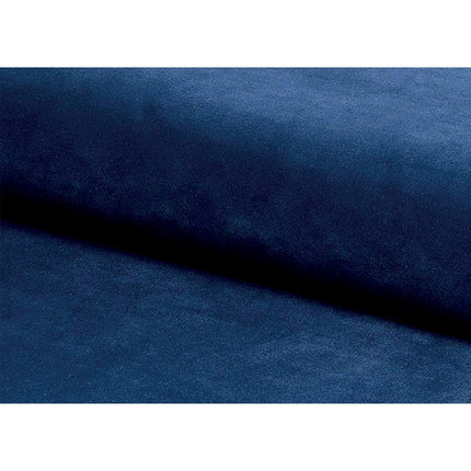 Fotoliu LILI, stofa catifelata albastru inchis, 69x65x81 cm