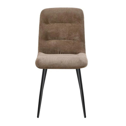 Scaun BOS, maro/negru, stofa/metal, 61x51x84 cm