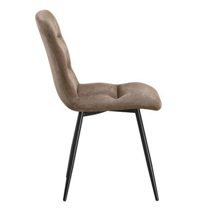 Scaun BOS, maro/negru, stofa/metal, 61x51x84 cm