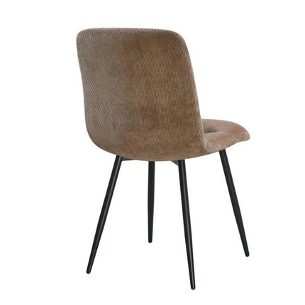 Scaun BOS, maro/negru, stofa/metal, 61x51x84 cm