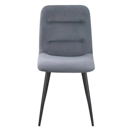 Scaun BOS, gri inchis/negru, stofa/metal, 61x51x84 cm