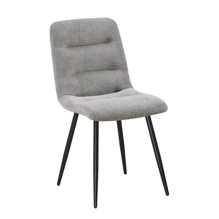 Scaun BOS, gri deschis/negru, stofa/metal, 61x51x84 cm