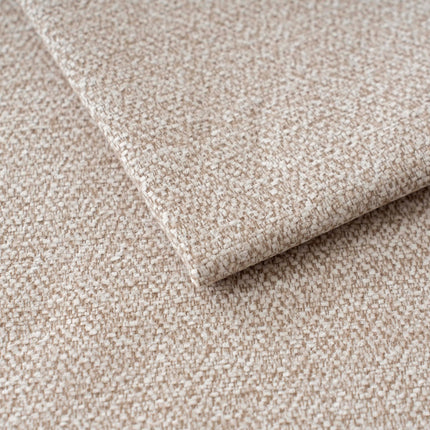 Pat TORINO 160x200, stofa clasica bej - Boss 13/maro, cu somiera si spatiu depozitare