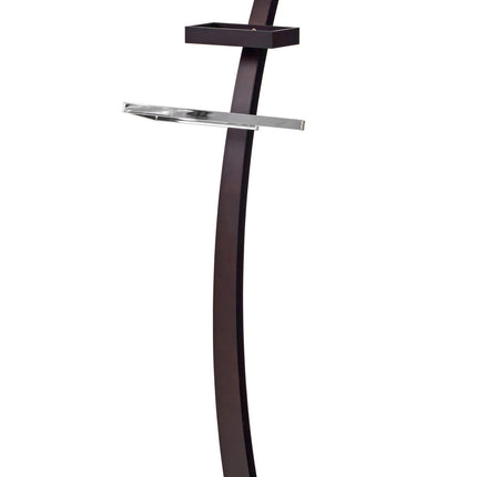 Stander haine WU13, wenge, otel/lemn, 31x20x117 cm
