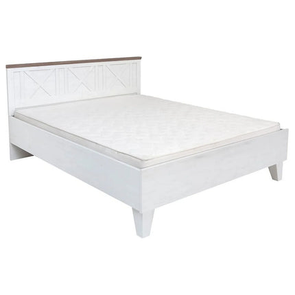 Cadru pat STOCKHOLM 160x200, pin alb andersen/stejar sonoma, PAL