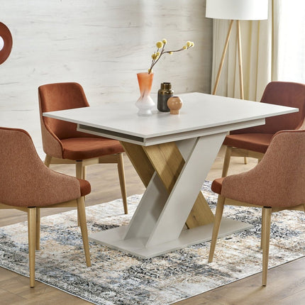 Masa extensibila XARELTO, casmir/stejar, PAL furniruit, 130/175x85x76 cm