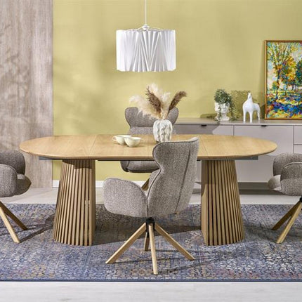 Masa extensibila FARGO, stejar, 120/210x120x77 cm