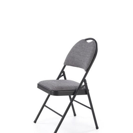 Scaun K566, gri/negru, stofa clasica/otel, 46x53x86 cm