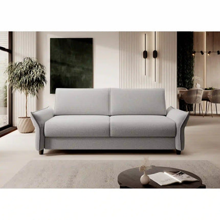Canapea extensibila CANTO 160, stofa maro - Rosario 472, 218x106x82 cm